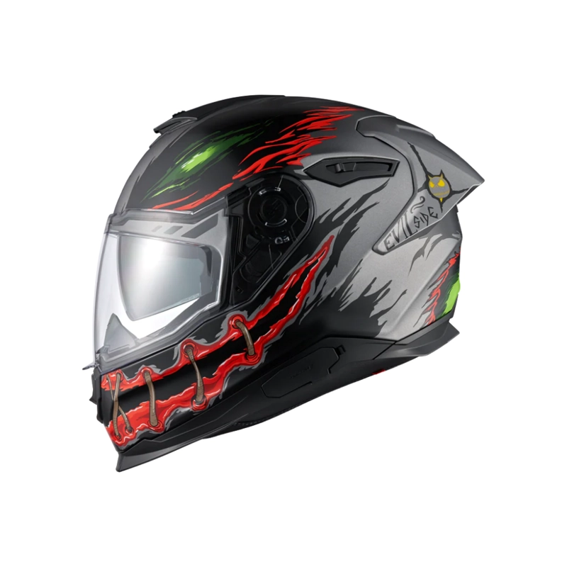 CASCO PARA MOTO NEXX Y.100R NIGHT RIDER TITANIUM - 1