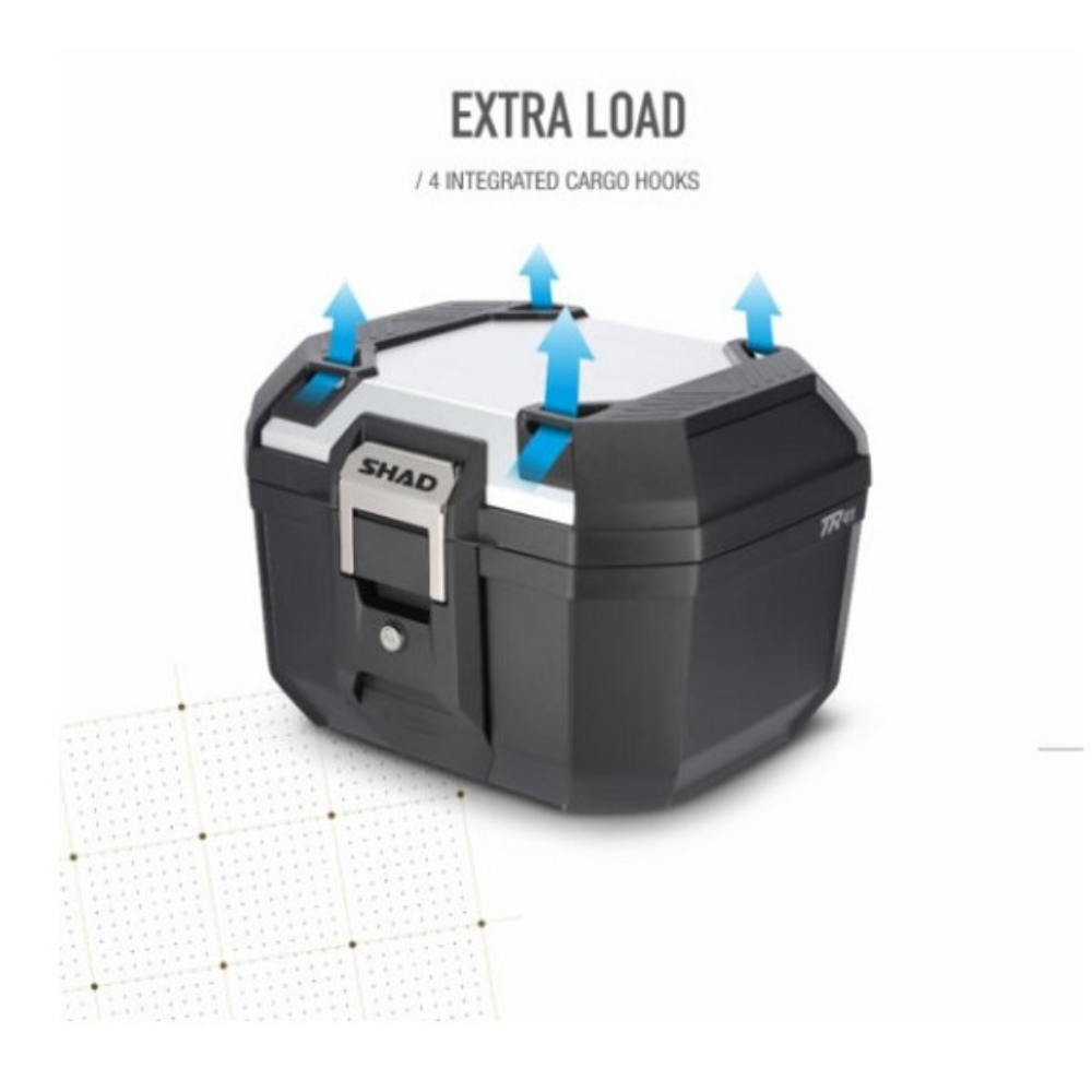 MALETA MOTO SHAD TOPCASE TERRA TR41 ALUMINIO - 41 LITROS - 2