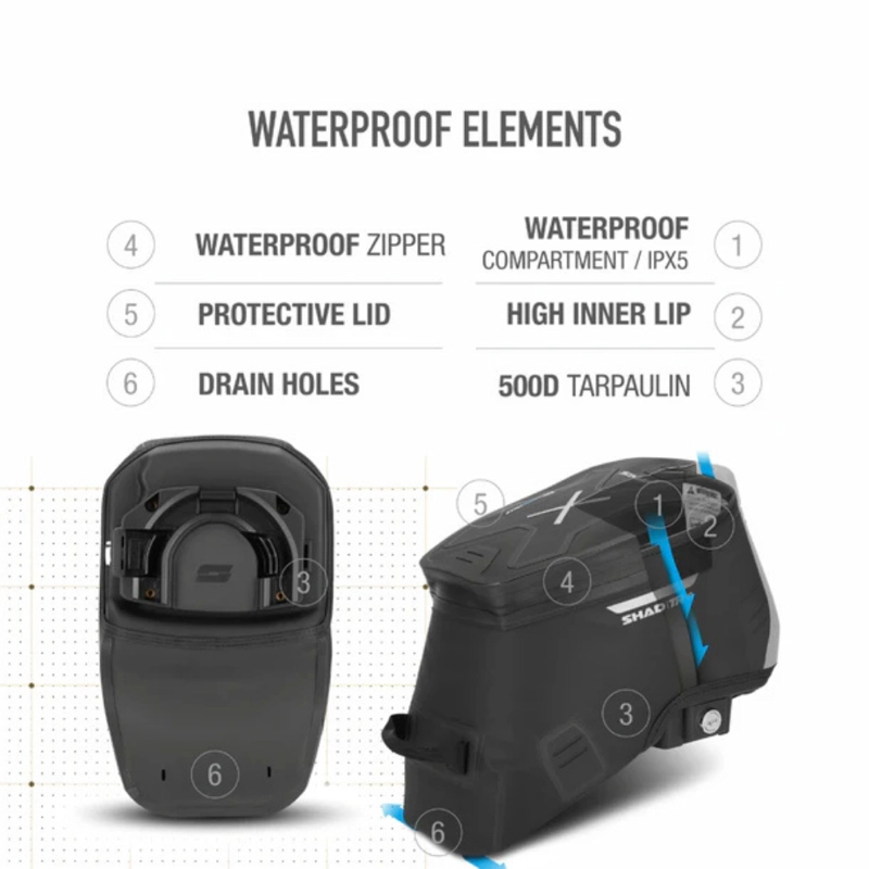 SHAD BOLSO ESTANQUE IMPERMEABLE CLICK SYSTEM TR10CL (X0TR10CL) - 3