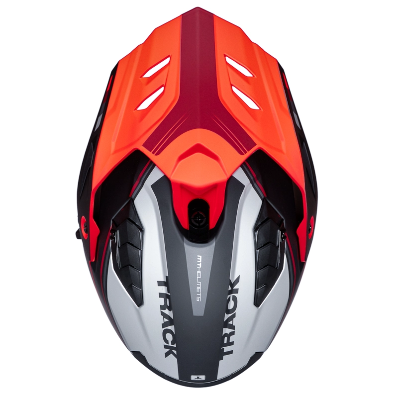 CASCO PARA MOTO MT TRACK SV HS218 ARIES B5 ROJO MATE - 4