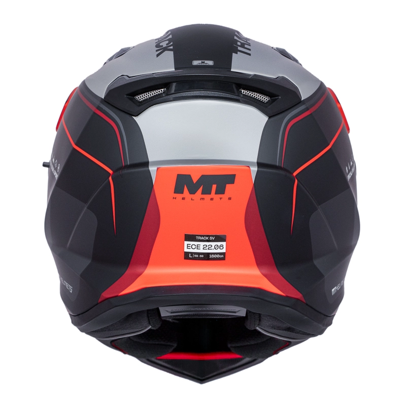 CASCO PARA MOTO MT TRACK SV HS218 ARIES B5 ROJO MATE - 7