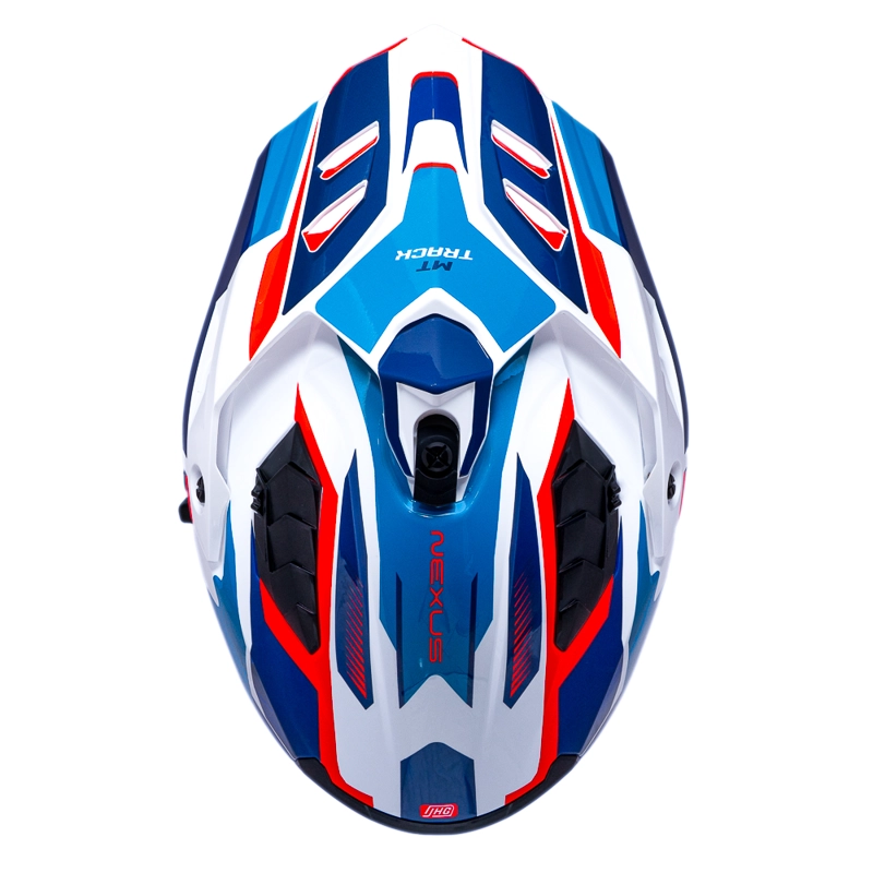 CASCO PARA MOTO MT TRACK SV HS218 NEXUS  A7 AZUL BRILLO - 5