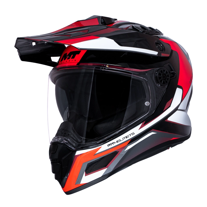 CASCO PARA MOTO MT TRACK SV HS218 NEXUS  B5 ROJO BRILLO - 2