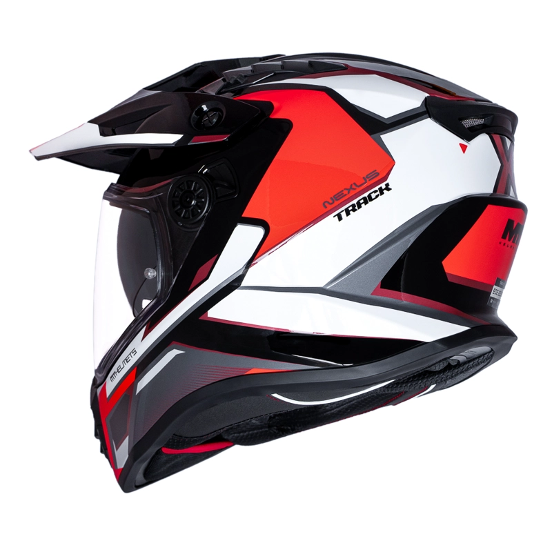 CASCO PARA MOTO MT TRACK SV HS218 NEXUS  B5 ROJO BRILLO - 4