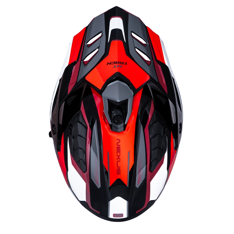 CASCO PARA MOTO MT TRACK SV HS218 NEXUS  B5 ROJO BRILLO - 5