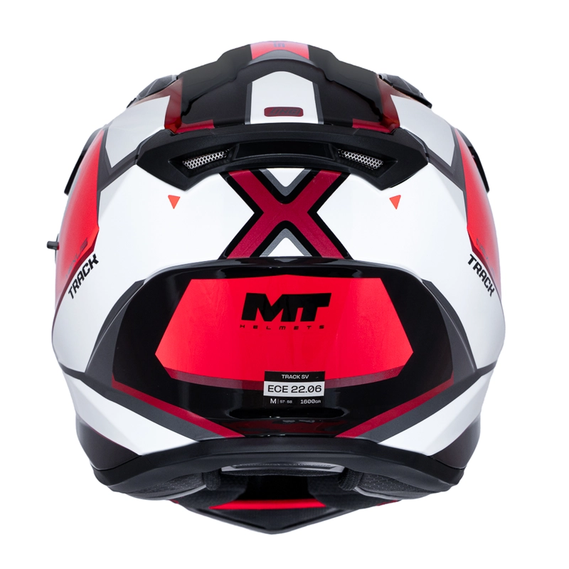 CASCO PARA MOTO MT TRACK SV HS218 NEXUS  B5 ROJO BRILLO - 6