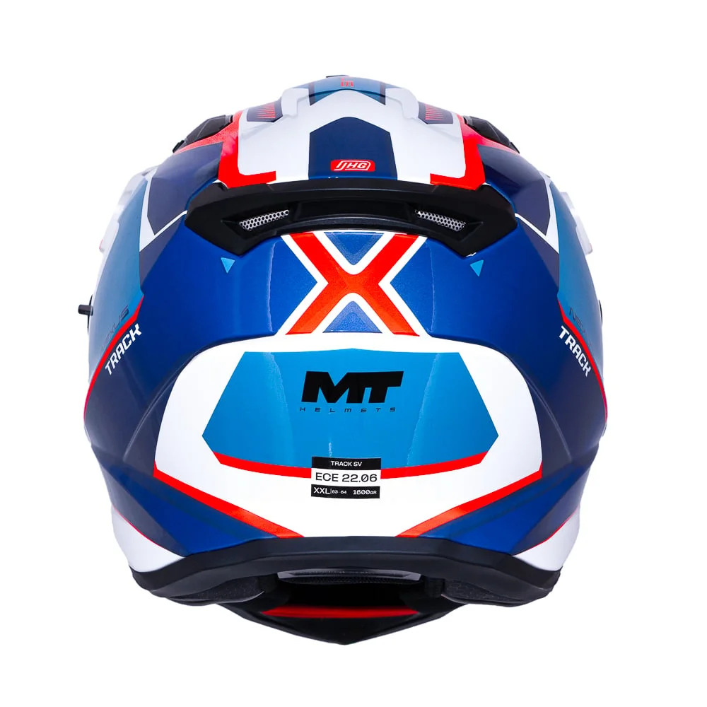 CASCO PARA MOTO MT TRACK SV HS218 NEXUS  A7 AZUL BRILLO - 6