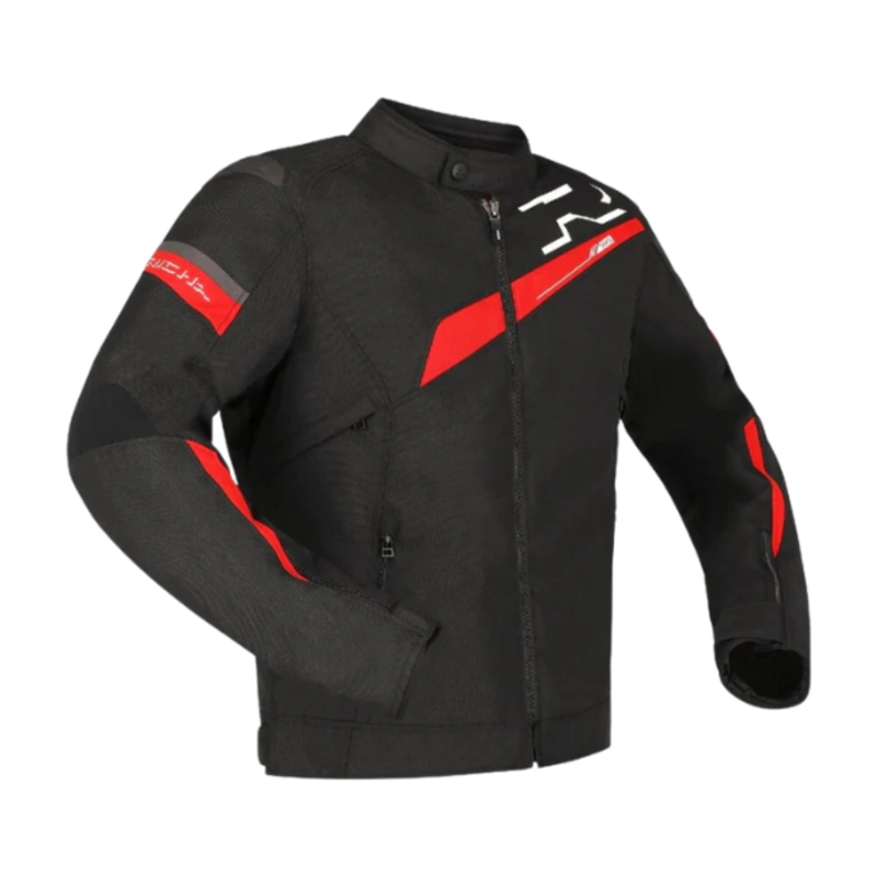 CHAQUETA DE MOTO IMPERMEABLE RICHA GOTHAM 3 WP NEGRO/ROJO - 1