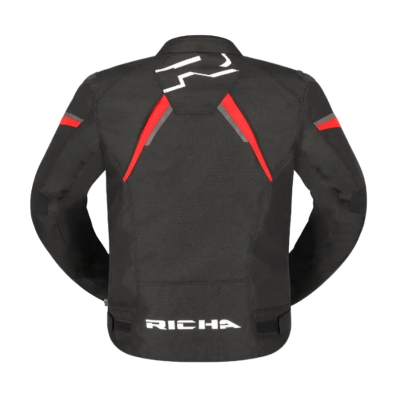 CHAQUETA DE MOTO IMPERMEABLE RICHA GOTHAM 3 WP NEGRO/ROJO - 2