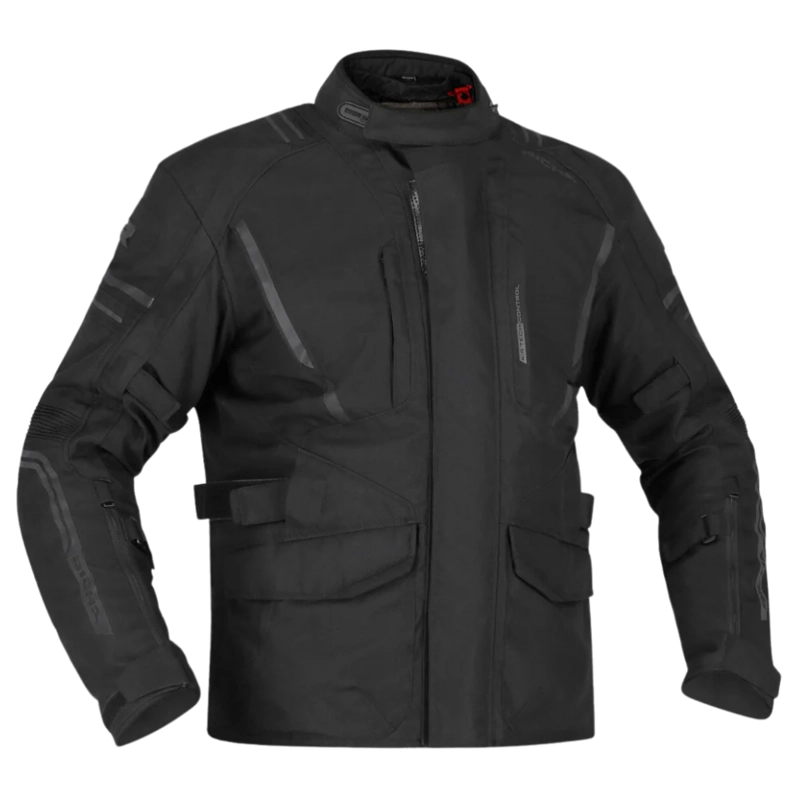 CHAQUETA DE MOTO RICHA INFINITY 3 NEGRA  IMPERMEABLE CON PROTECCIONES - 2