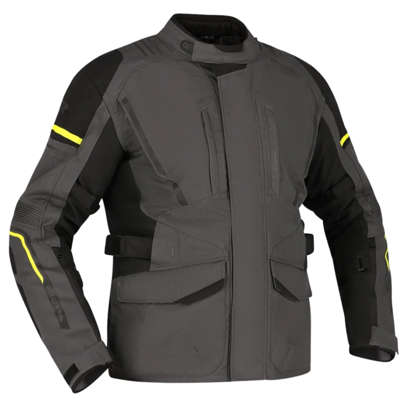 CHAQUETA DE MOTO RICHA INFINITY 3 AMARILLA - IMPERMEABLE CON PROTECCIONES - 1