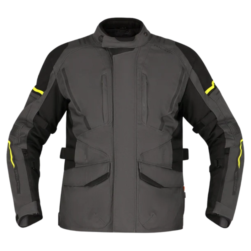 CHAQUETA DE MOTO RICHA INFINITY 3 AMARILLA - IMPERMEABLE CON PROTECCIONES - 2