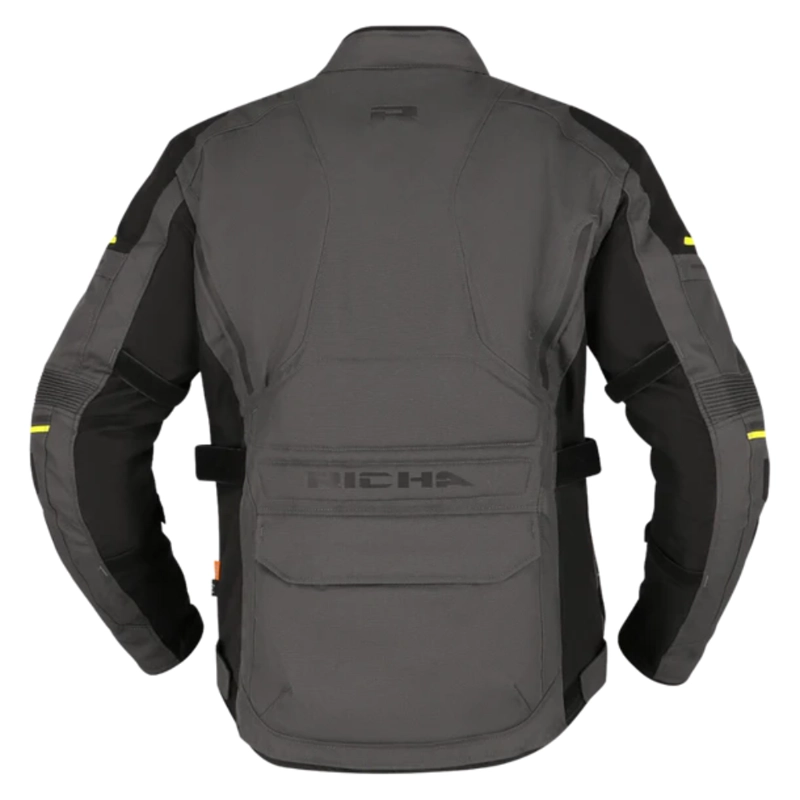 CHAQUETA DE MOTO RICHA INFINITY 3 AMARILLA - IMPERMEABLE CON PROTECCIONES - 3