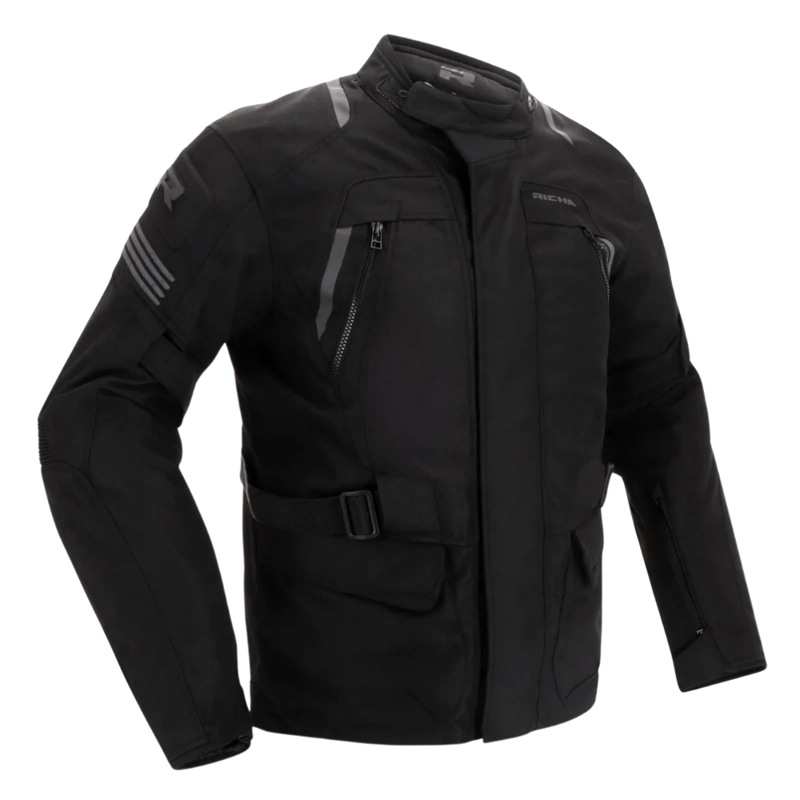 CHAQUETA PARA MOTO RICHA PHANTOM 3 BLACK - HOMBRE - 1