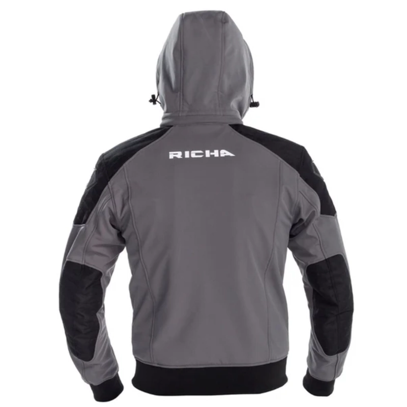 CHAQUETA PARA MOTO RICHA ATOMIC WP GREY/FLUOR YELLOW - 2