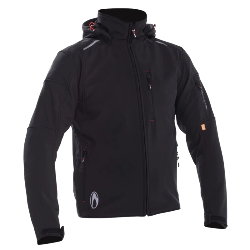 CHAQUETA PARA MOTO RICHA  SOFTSHELL VANQUISH BLACK - 1