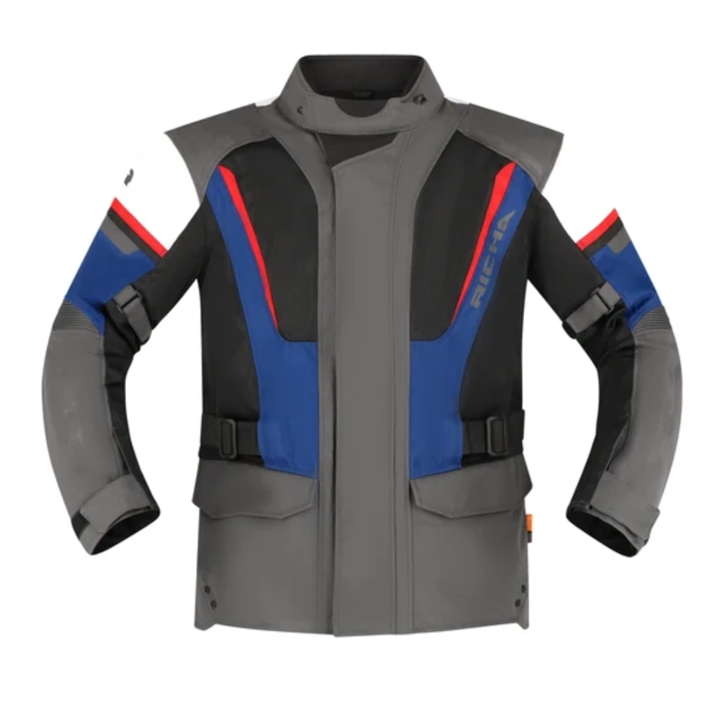 CHAQUETA PARA MOTO RICHA  SAHARA IMPERMEABLE BLUE - 2