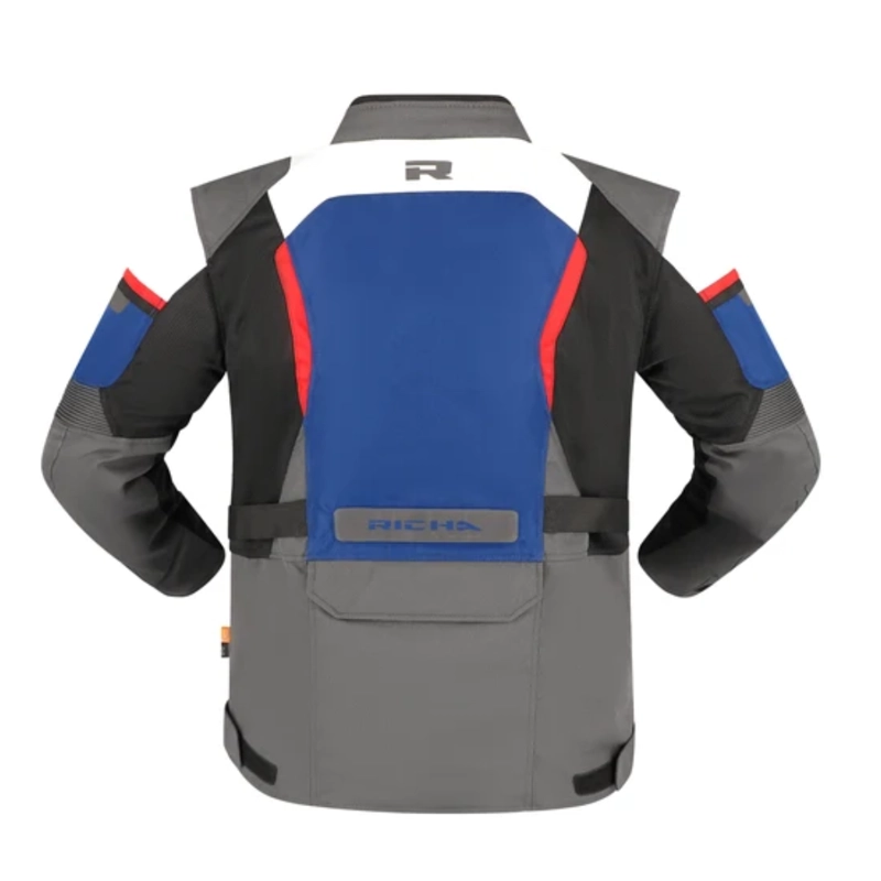 CHAQUETA PARA MOTO RICHA  SAHARA IMPERMEABLE BLUE - 3