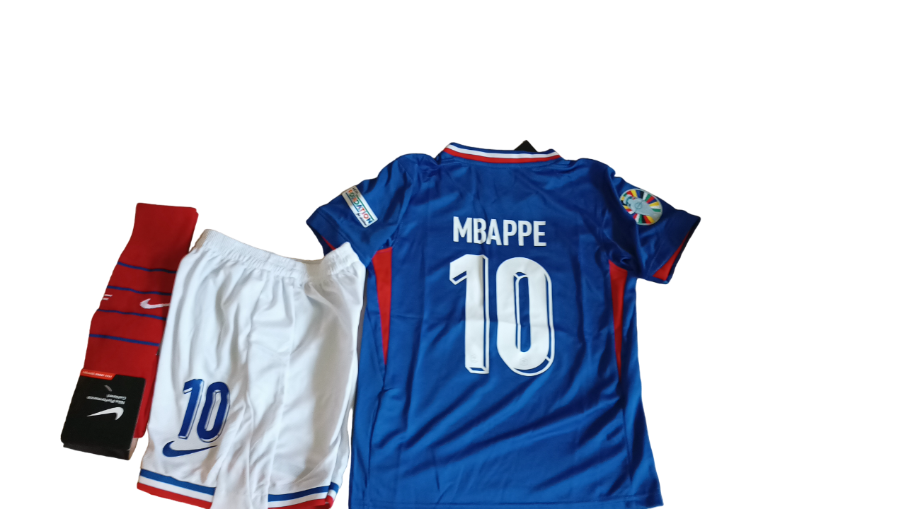 KIT PACK CONJUNTO NIÑOS FRANCIA MBAPPE 2024 2025 - 4