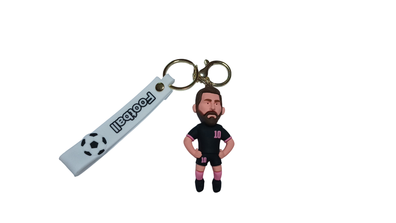 LLAVERO MESSI JUGADOR MIAMI NEGRO - 2