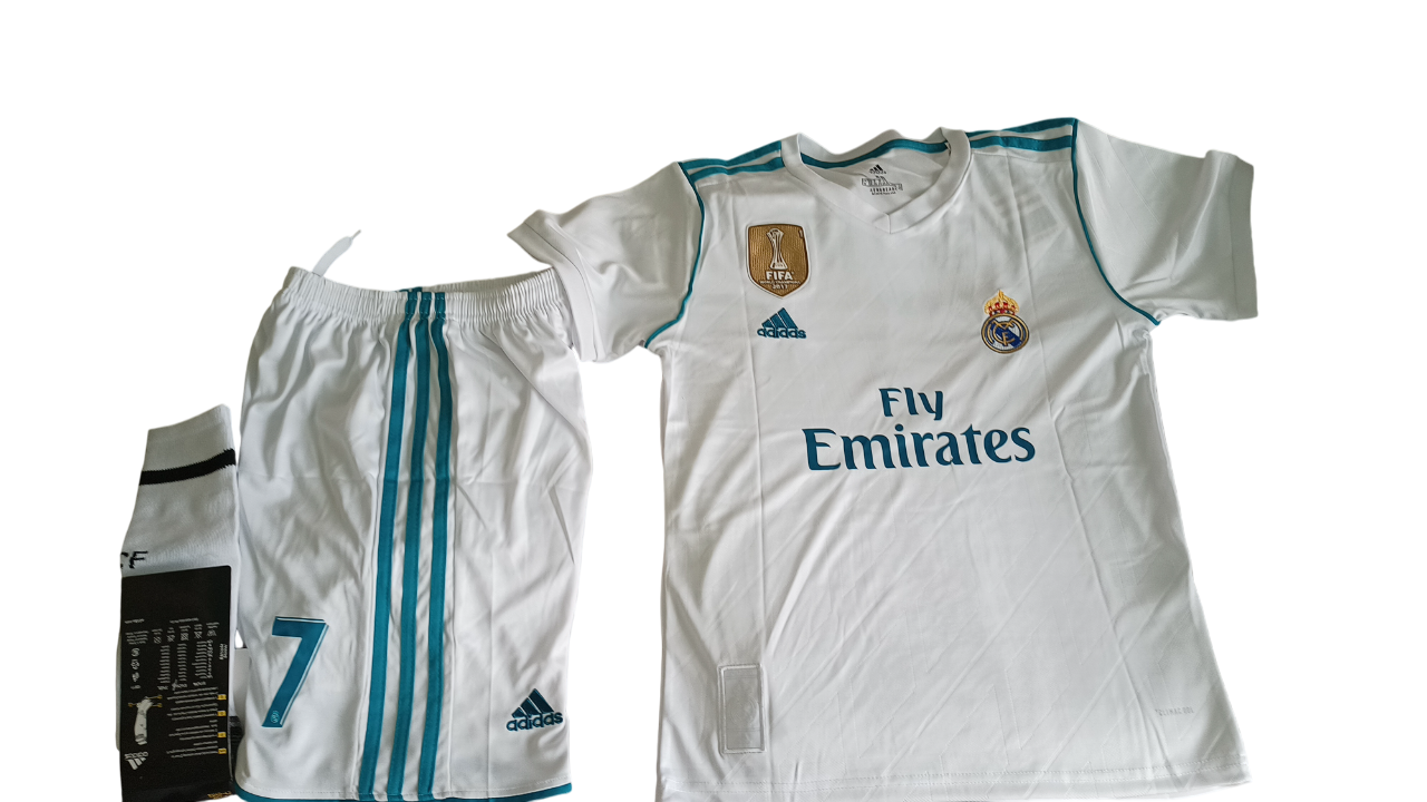 KIT PACK REAL MADRID NIÑOS RETRO RONALDO 2017 2018 - 3