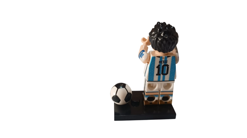 SET FIGURAS DEL FUTBOL PACK MESSI RONALDO PELE MARADONA BLOQUES - 2