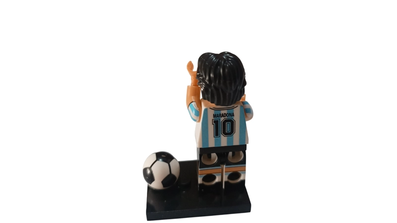 SET FIGURAS DEL FUTBOL PACK MESSI RONALDO PELE MARADONA BLOQUES - 10