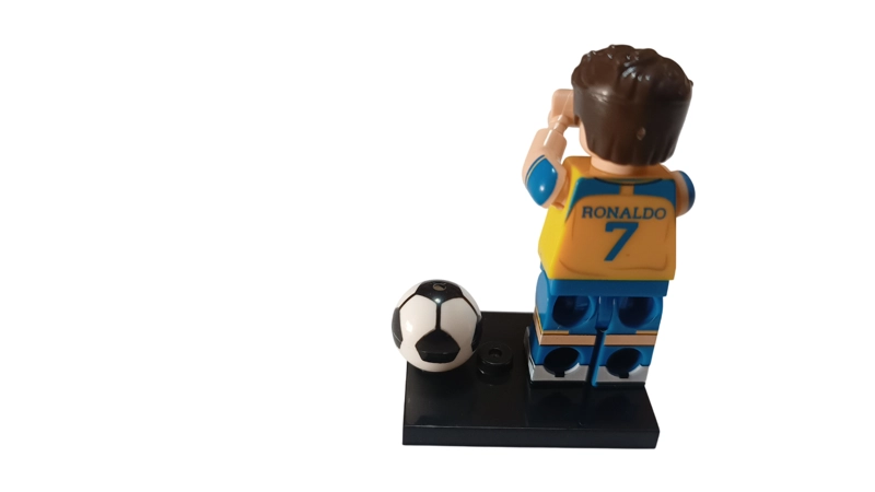 SET FIGURAS DEL FUTBOL PACK MESSI RONALDO PELE MARADONA BLOQUES - 11