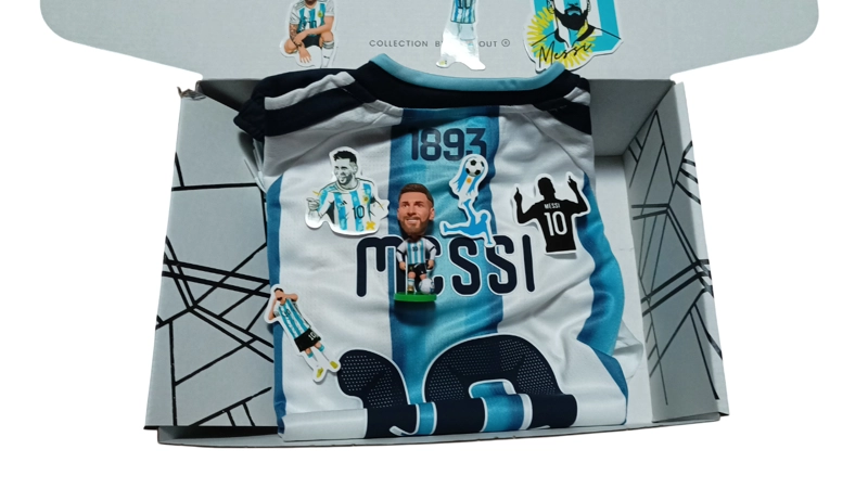 KIT PACK NIÑOS ARGENTINA MESSI 2026 TITULAR COPA DEL MUNDO - 1