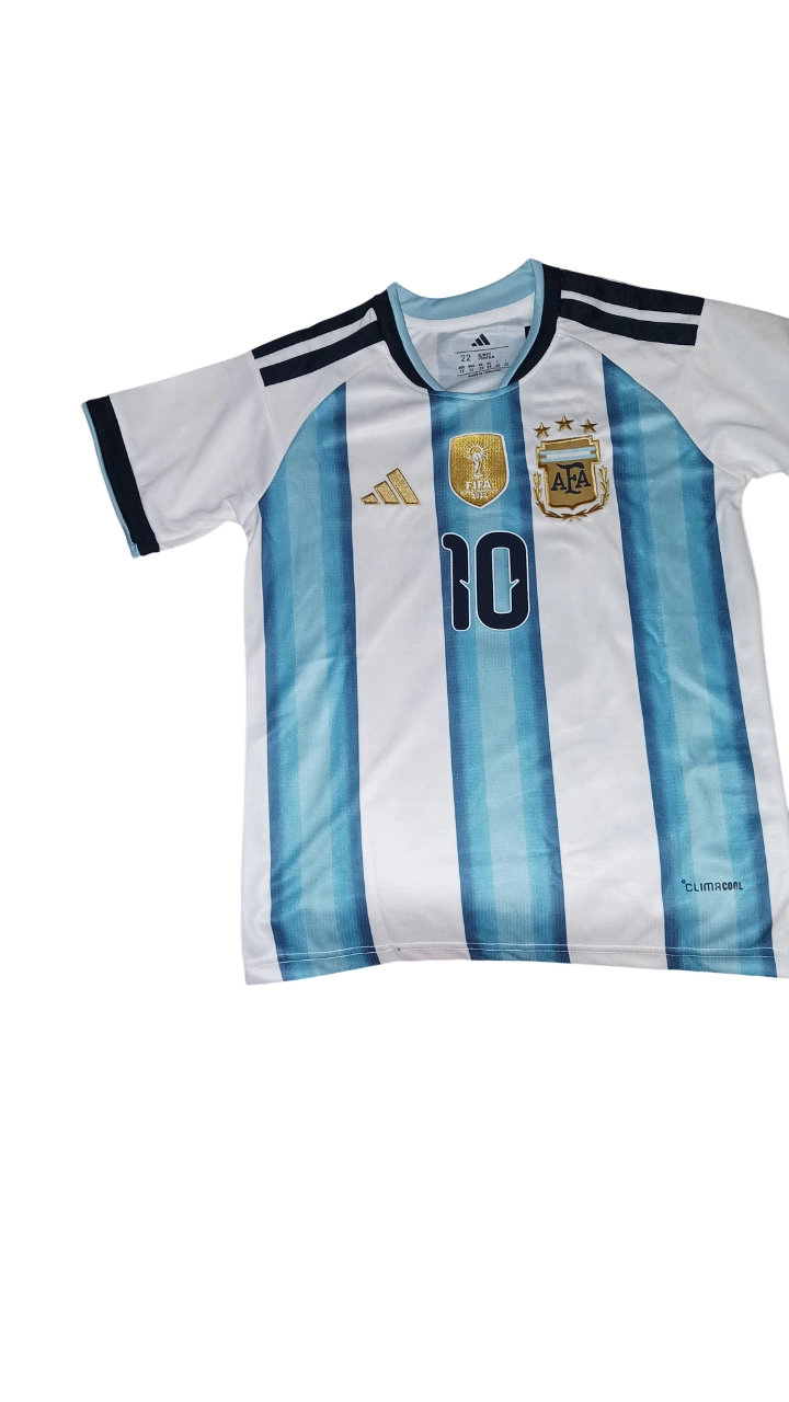 KIT PACK NIÑOS ARGENTINA MESSI 2026 TITULAR COPA DEL MUNDO - 5