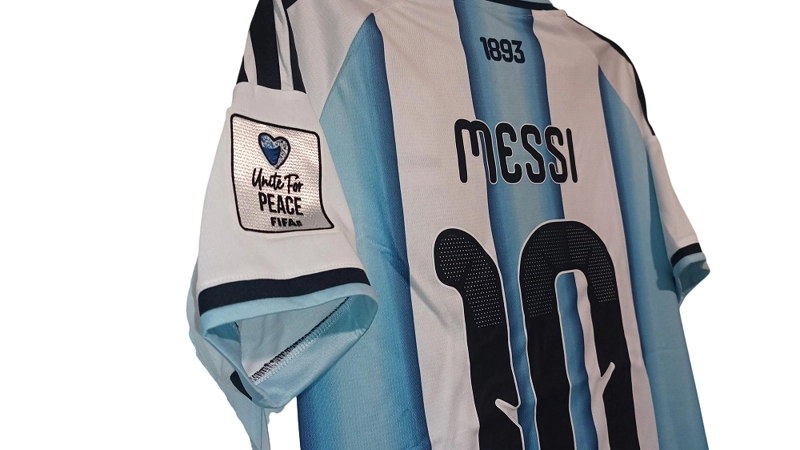 CAMISETA ARGENTINA TITULAR 26 27 MESSI COPA DEL MUNDO - 3