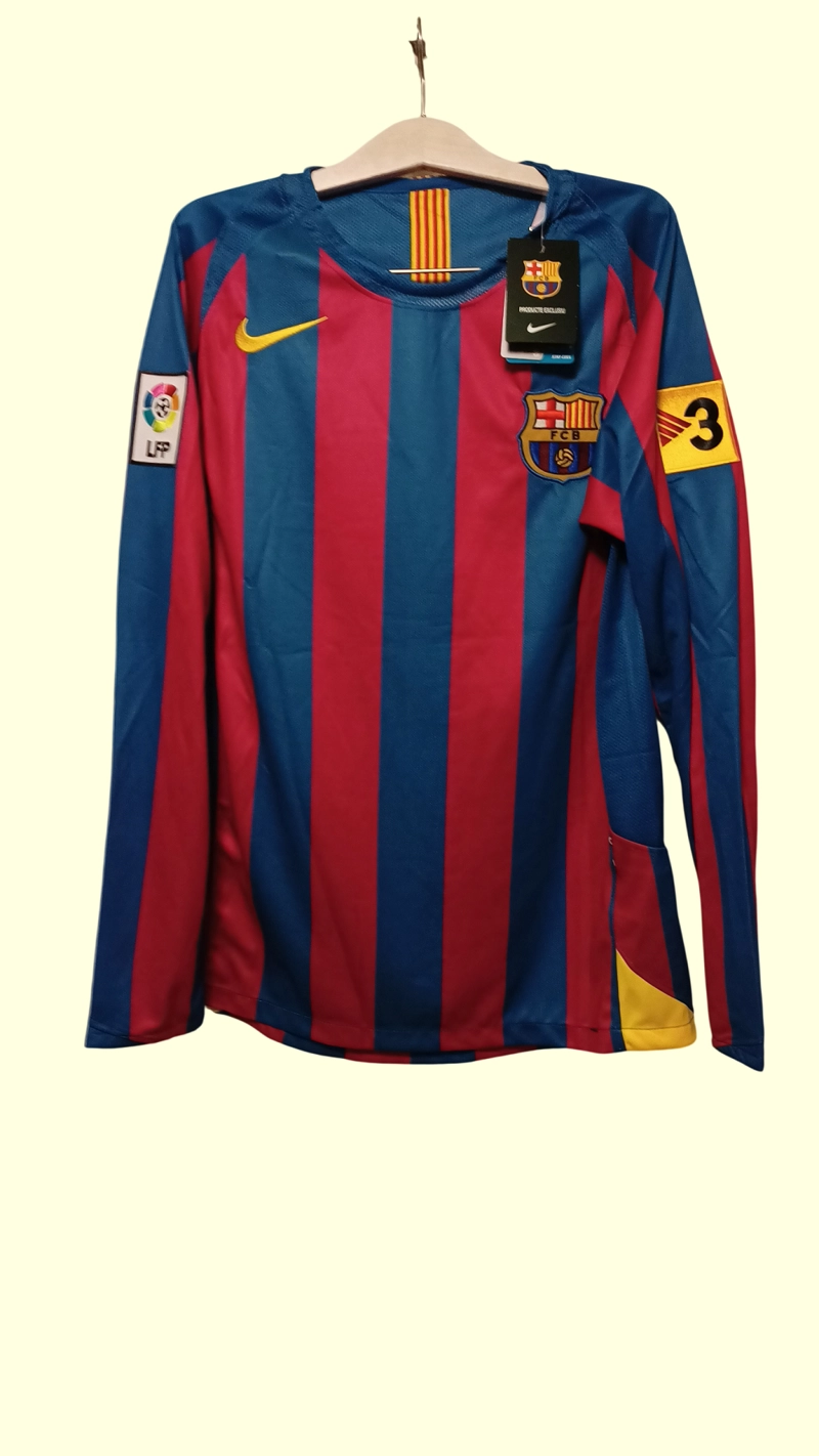CAMISETA MANGA LARGA BARCELONA RETRO RONALDINHO 2005 2006 - 2