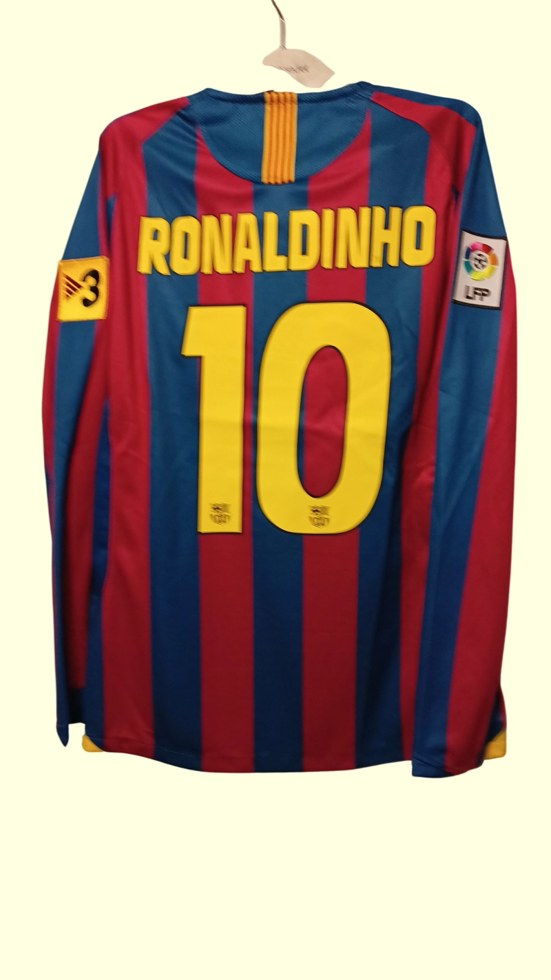 CAMISETA MANGA LARGA BARCELONA RETRO RONALDINHO 2005 2006 - 3