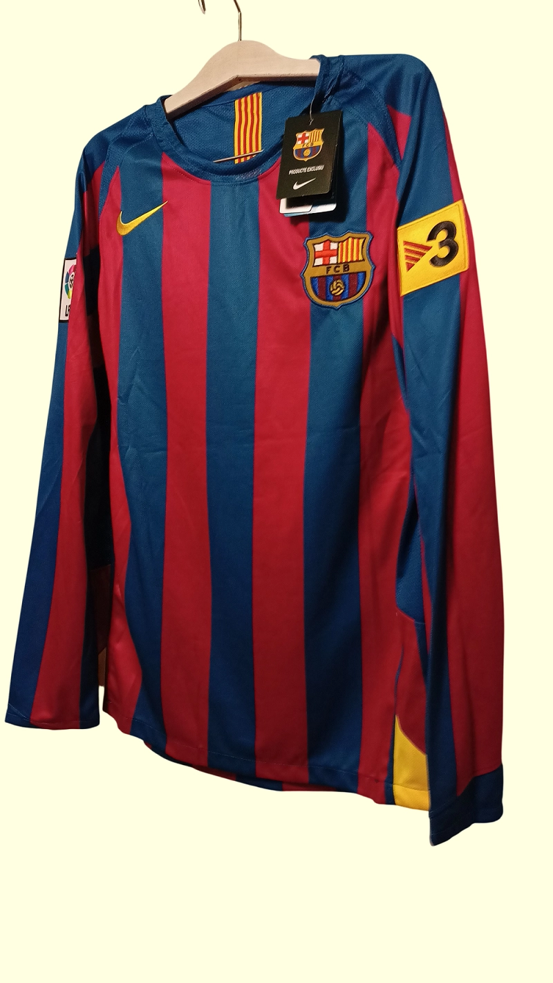 CAMISETA MANGA LARGA BARCELONA RETRO RONALDINHO 2005 2006 - 5