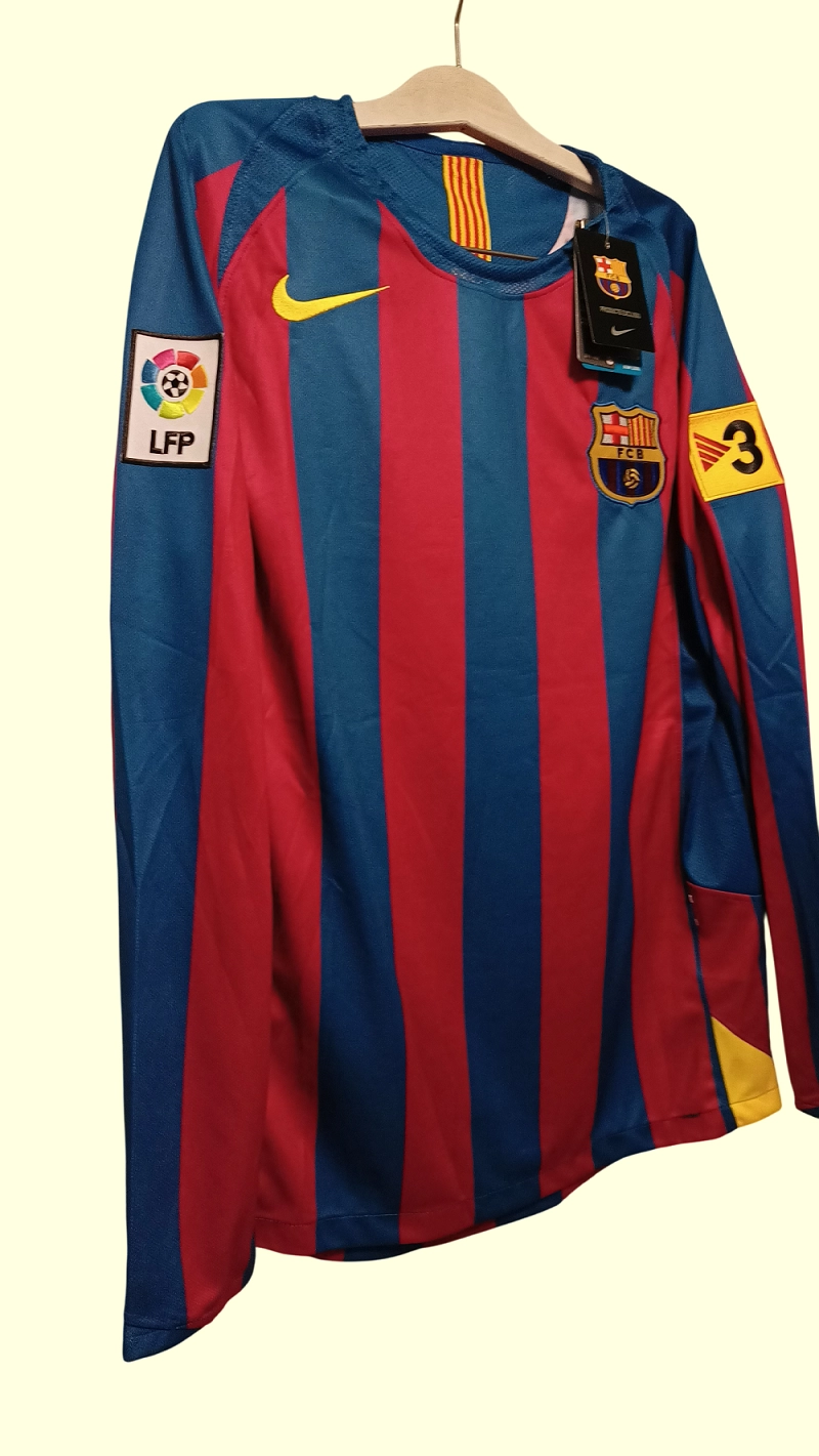 CAMISETA MANGA LARGA BARCELONA RETRO RONALDINHO 2005 2006 - 6