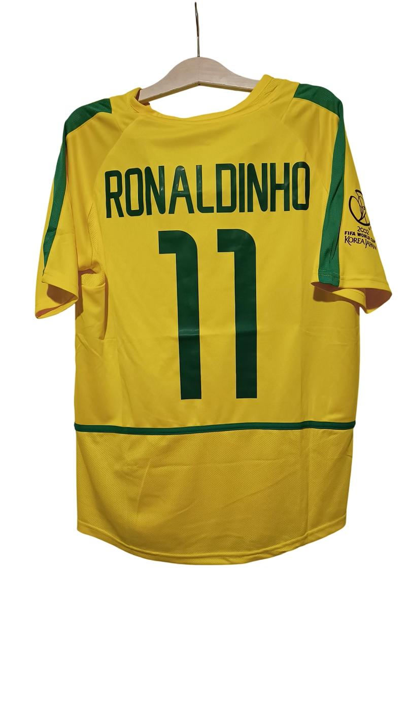 CAMISETA RETRO BRASIL 2002 RONALDINHO - 1