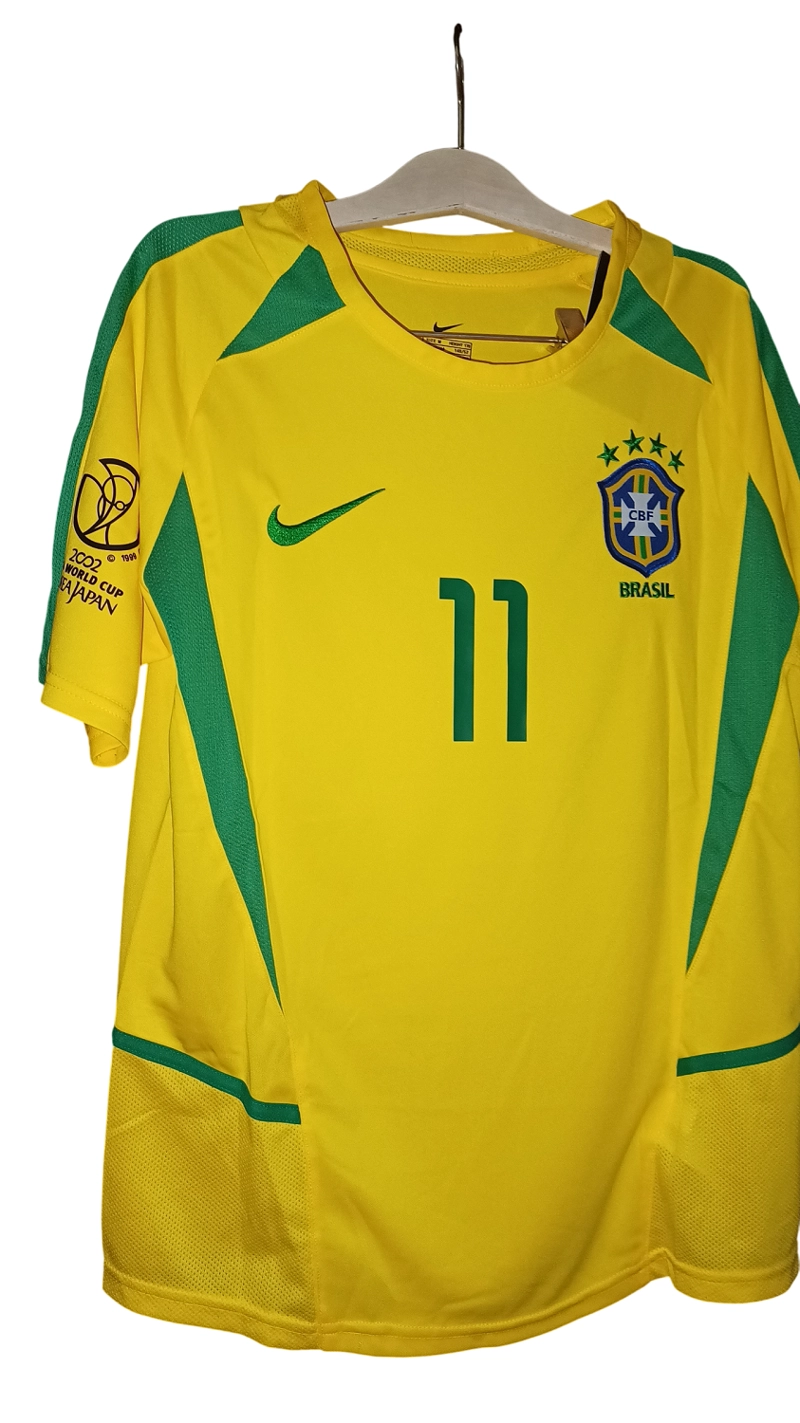 CAMISETA RETRO BRASIL 2002 RONALDINHO - 3