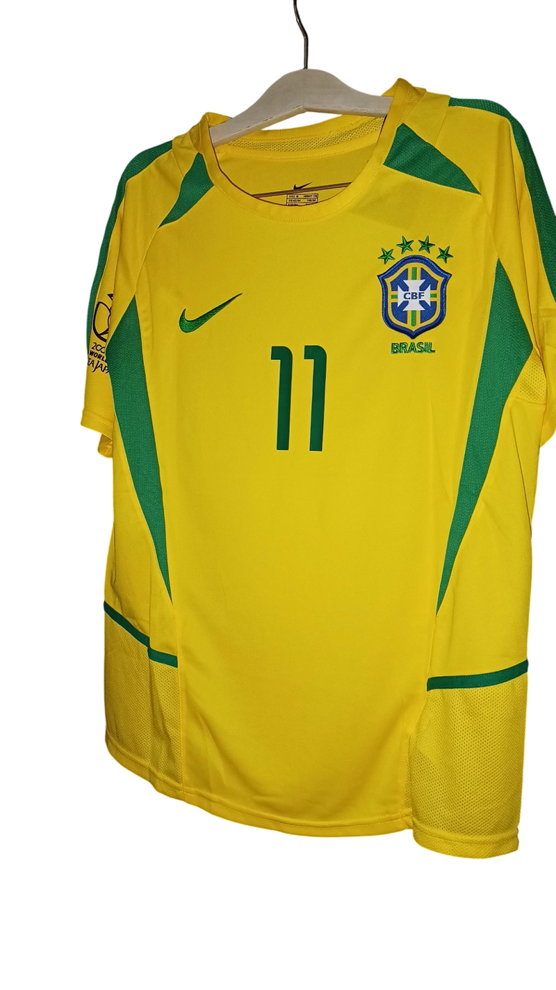 CAMISETA RETRO BRASIL 2002 RONALDINHO - 4