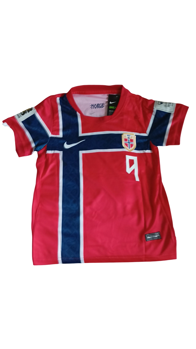 KIT PACK CONJUNTO NIÑOS NORUEGA TITULAR HAALAND 26 27 - 5
