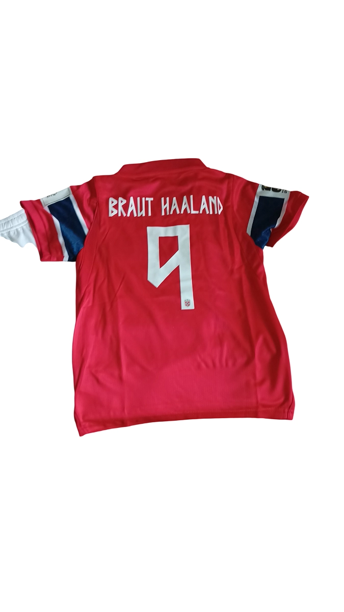 KIT PACK CONJUNTO NIÑOS NORUEGA TITULAR HAALAND 26 27 - 7