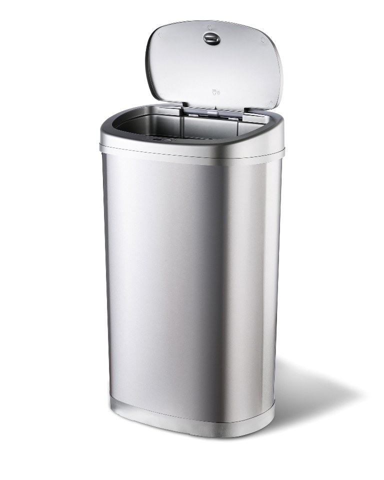 BASURERO NINE STARS AUTOMATICO PAPELERA INTELIGENTE SENSOR ECO RECICLAJE DOBLE 50L ACERO INOXIDABLE - 6
