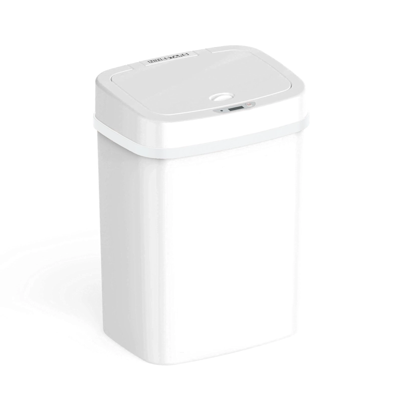 BASURERO AUTOMATICO NINE STARS BLANCO PARA PANALES 16 LITROS NPT-16-1SWH - 1