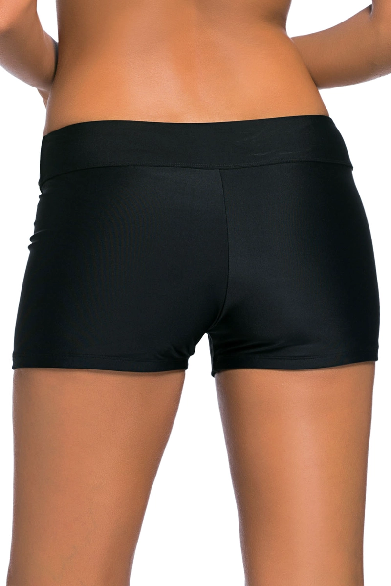 SHORT MUJER GLORIAHOON DE BAÑO HOT PANTS SEXY NEGRO - 3
