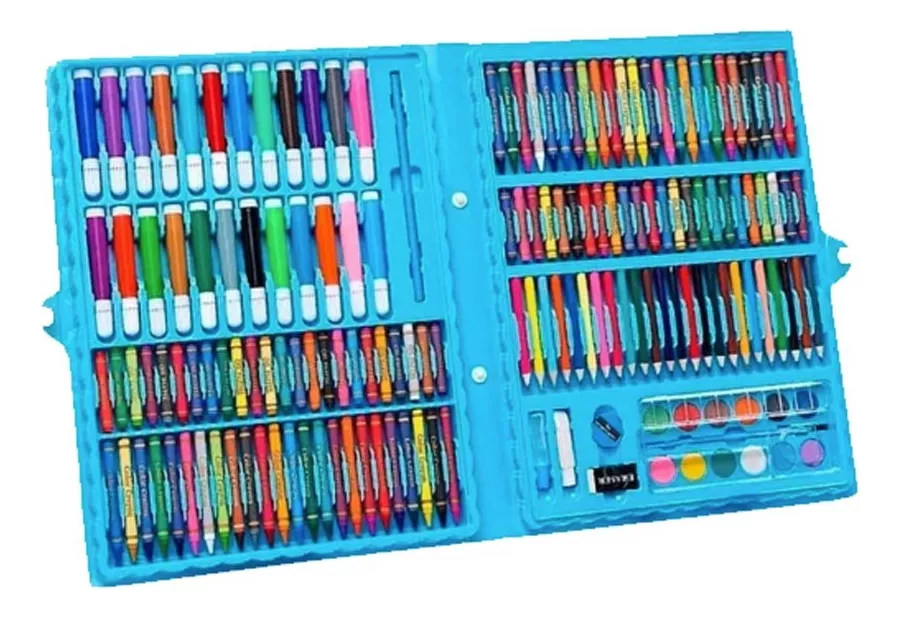 SET DE ARTE FORSELLING 168 PIEZAS LÁPICES PARA PINTAR ACUARELA REGLA - 1
