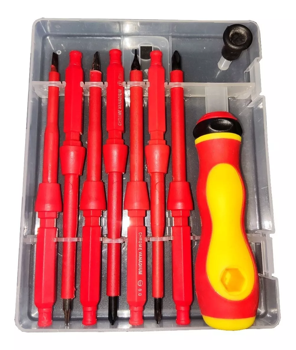 SET DE 8 PIEZAS DES ATORNILLADORES ELÉCTRICO ANTIDESLIZANTE - 1