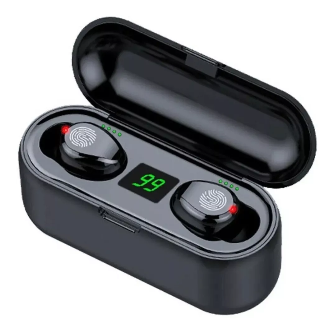 AUDÍFONOS EARBUDS TWS BLUETOOTH TÁCTILES F9 5.1 IMANTADOS - 2