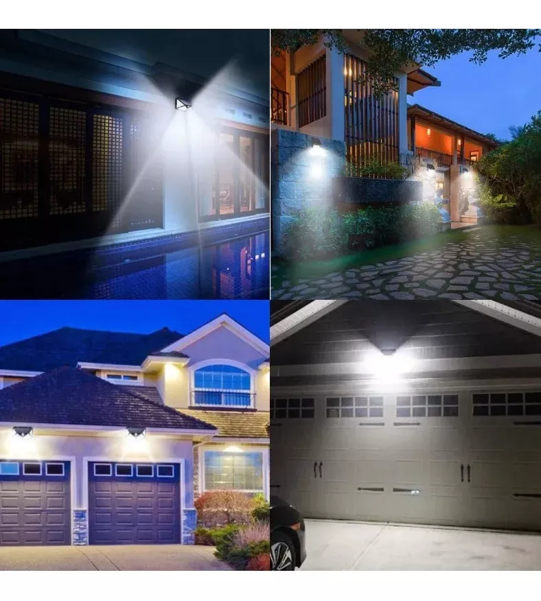 LUZ LED SOLAR PARED PATIO PASILLO SEN MOVIMIENTO RECARGABLE - 3