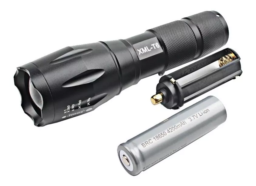 LAMPARA TÁCTICA ULTRA POTENTE LED XML T9 10000 LÚMENES - 4