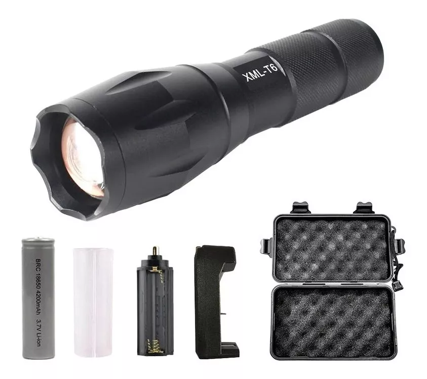 LAMPARA TÁCTICA ULTRA POTENTE LED XML T9 10000 LÚMENES - 5