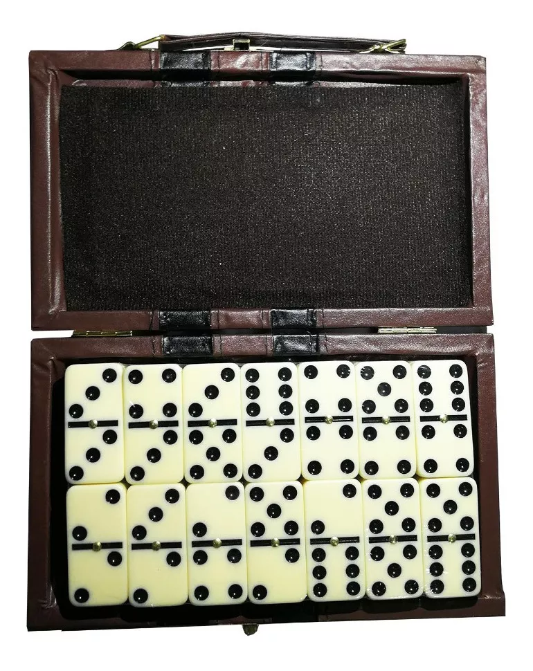SET DOMINO CON CAJA DURA ACOLCHADA 28PCS - 1